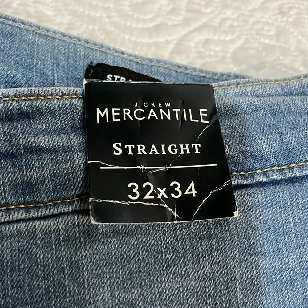 J Crew‎ Mercantile straight jeans, size 32/34, NWT